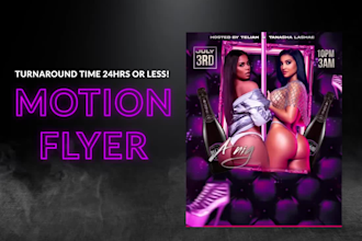 do motion flyer design to promote your event