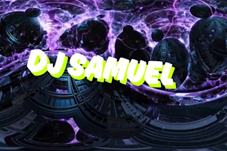 create logo animation vj loop glitch concert dj visuals animated youtube intro