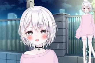 rig high quality live2d vtuber model pngtuber 3d vtuber streaming avatar