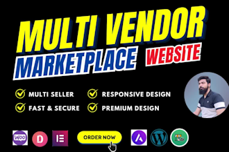 build multi vendor ecommerce marketplace website or multivendor website