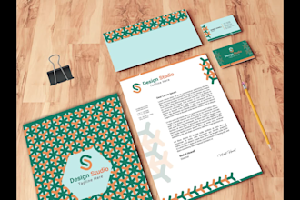 design professional business card, letterhead and branding stationery