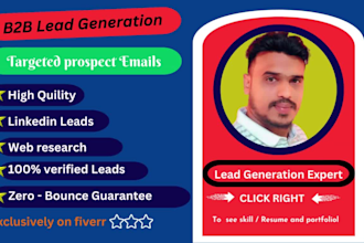 be doing b2b lead generation and emailing out via linked