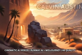 create cinematic ai generated videos, movie trailers with runway and midjourney