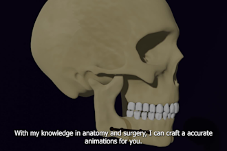 create 2d 3d medical animation scientific anatomy surgical dental videos