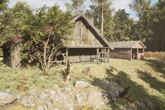 create level design, realistic 3d game environment in unity and unreal engine