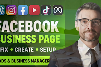 create and set up a professional facebook business page