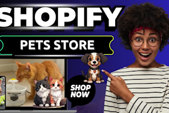 design a responsive and modern pet website for your pet store