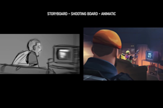 draw high level professional storyboard for your project