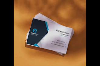 design very unique and original business card