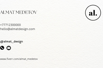 design 2 modern business card concepts tailored to your business
