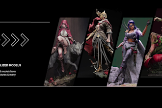 create 3d printable character models
