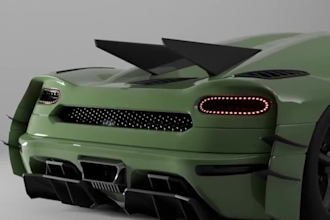 model 3d realistic hypercar, car interior, rigg3d vehicle, 3d chase animation,