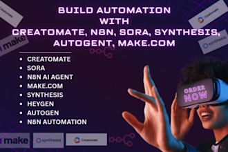 creatomate, synthesis, soro, autogen make com automation n8n ai agent