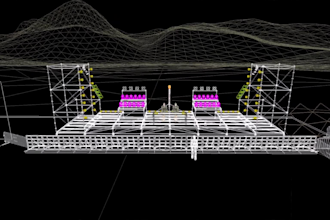 set design , lighting design, stage design