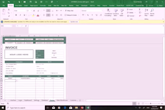 create an automatic excel invoice, point of sales, or inventory tracking system