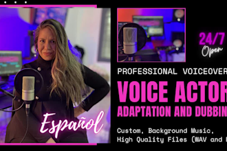 record a voice over in spanish neutral or latam