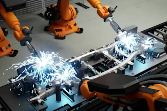 create 3d industrial animation, 3d robot animation, 3d industrial robotic