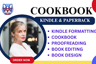 cookbook formatting, cookbook design for amazon KDP, print