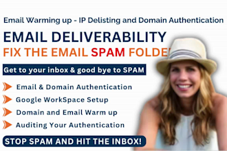 set up email deliverability google workspace and warm up a domain to stop spam