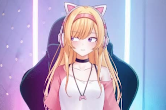 do 2d vtuber model vtuber rigging live 2d vtuber chibi vtuber 2d animie vtuber