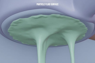 create 3d cgi water simulation, 3d fluid animation, 3d water animation, fire
