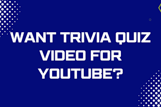 create engaging trivia, quiz and guess videos for youtube