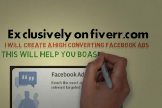 design targeted facebook ad and profile cover