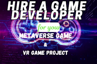 be your game developer, develop meteverse game or vr game in unity
