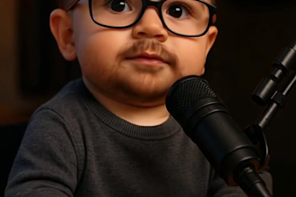 create ai baby podcast ai new baby video funny baby podcast ai video reels