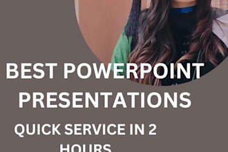 do urgent research and create power point presentations in 2 hours