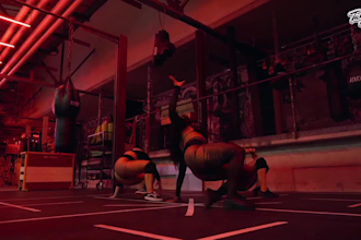 create a legit group dance video, twerk dance with high energy to promote songs