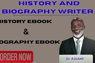 ghostwrite ebook on history and biography up to any length