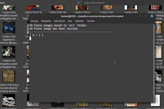 create a yandex reverse image script to find high resolution image