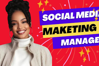 be your social media marketing manager and content creator also linkedin manager