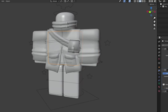 model and rig anything with roblox, character, monster, blender, building