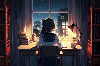 do lofi loop animation, pixel art animation, animated gif, lofi animation, amv