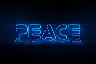 make neon light intro for website or youtube channel