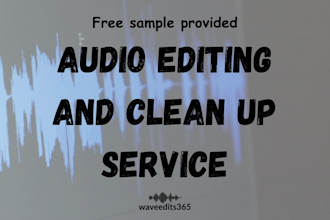 edit, clean, fix, repair, remove ums from your audio