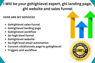 be your gohighlevel expert sales funnel landing page ghl website ghl automation