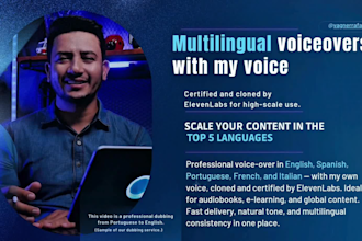 multilingual voice over for audiobooks and elearning