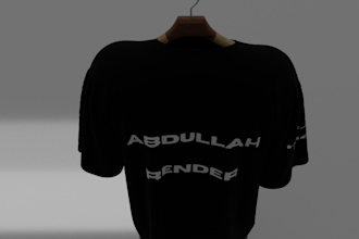 create stunning 3d t shirt animations and  renders