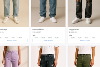 build a clothing store website with cart and whatsapp