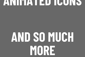 create a video text animation