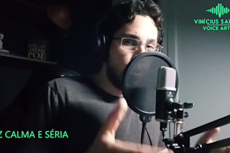 record a commercial voice over in brazilian portuguese
