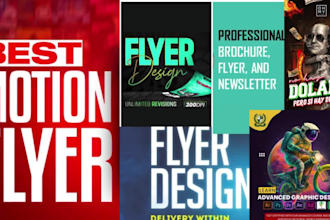 create professional animation motion flyer poster for event, club, party flyer,
