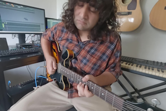 record a soulful blues or rock guitar solo for your song