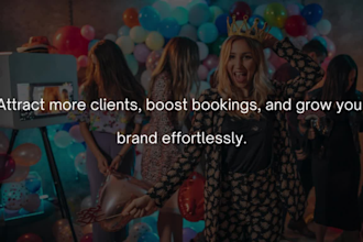 design 360 photobooth website showit party rental website with online booking