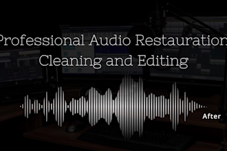 clean, edit and restore your audio
