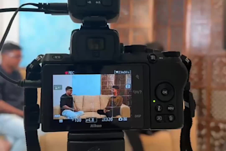 do podcast shoot and video editing