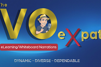 deliver a whiteboard or elearning video voice over today